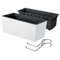 Подвесное кашпо URBI CASE 58*18*19,5 см белый с вкладышем купить