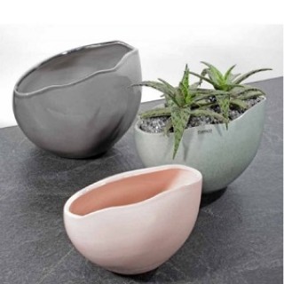 Кашпо керамическое Pflanz-Jardiniere Mariposa teal d 18 cm бирюзовый