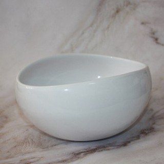 Кашпо керамическое Schale Wonka Homepots d 23 h 12 см белый