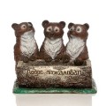 Кашпо декоративное Три медведя 60*81 см стеклопластик