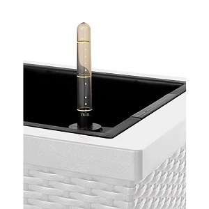 Кашпо RATTAN белый 66*33*56 см с автополивом Кашпо RATTAN белый 66*33*56 см с автополивом