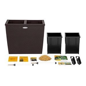 Кашпо RATTAN мокко 66*33*56 см с автополивом Кашпо RATTAN мокко 66*33*56 см с автополивом