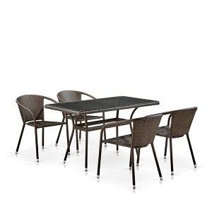 Комплект плетеной мебели T286AY137C-W53 Brown Комплект плетеной мебели T286AY137C-W53 Brown