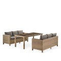 Комплект мебели из ротанга T365/S65B-W65 Light Brown купить в Москве
