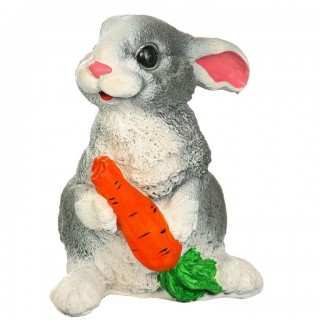 Фигура садовая Заяц с морковкой