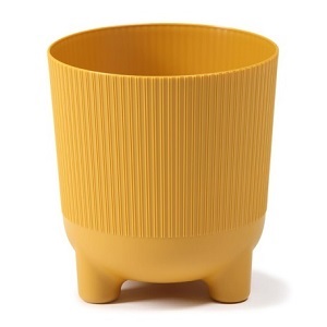 Кашпо Aria jumper горчичный 14*15 см на ножках