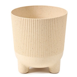 Кашпо Aria eco jumper песочный 14*15 см на ножках