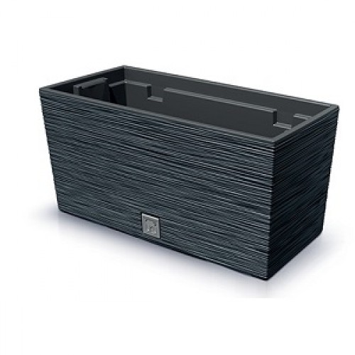Цветник FURU CASE 58*18*19,5 см антрацит с вкладышем купить