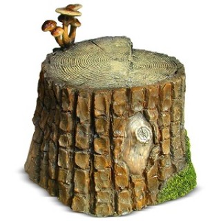Садовая фигура Пенек с грибами